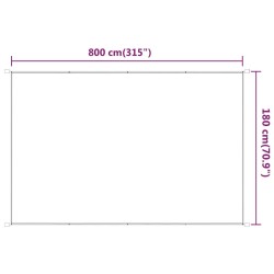 Senkrechtmarkise Anthrazit 180x800 cm Oxford-Gewebe