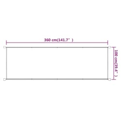 Senkrechtmarkise Terrakotta 100x360 cm Oxford-Gewebe