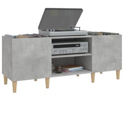 Plattenschrank Betongrau 121x38x48 cm Holzwerkstoff