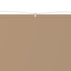 Senkrechtmarkise Taupe 100x800 cm Oxford-Gewebe