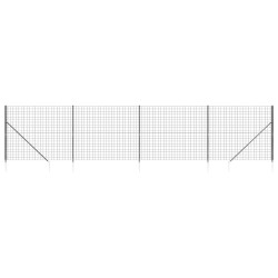 Maschendrahtzaun mit Bodenhülsen Anthrazit 2,2x10 m