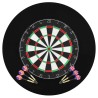 Professionelles Dartboard Sisal mit 6 Darts und Surround