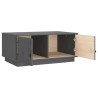 Couchtisch Grau 80x50x35 cm Massivholz Kiefer