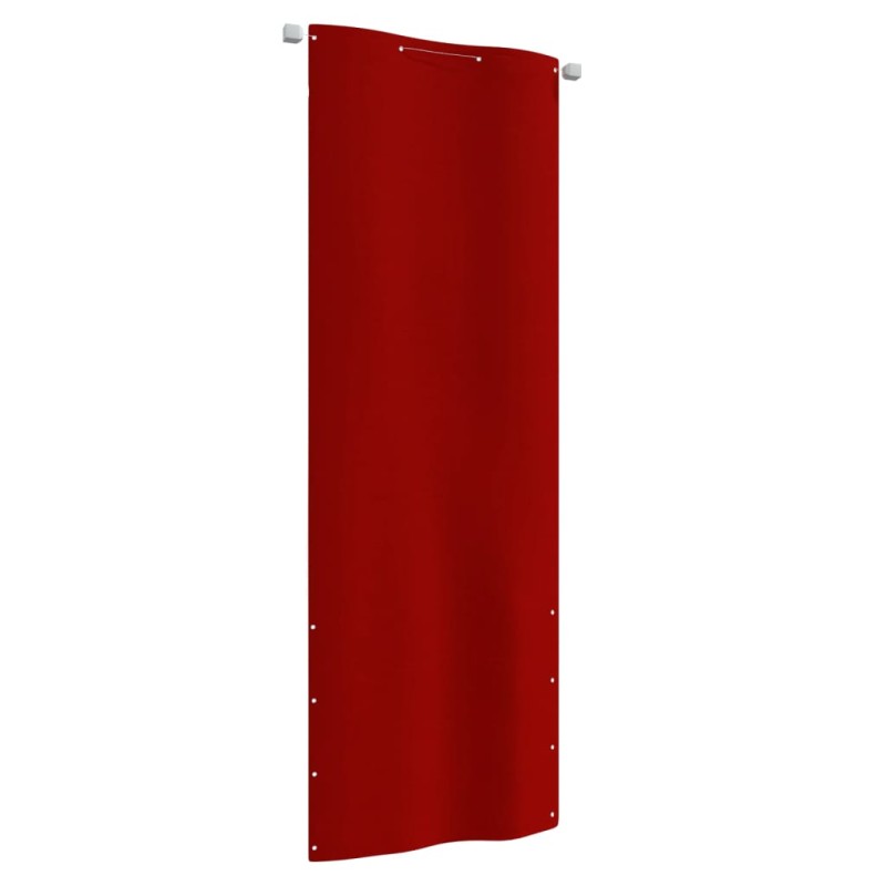 Balkon-Sichtschutz Rot 80x240 cm Oxford-Gewebe