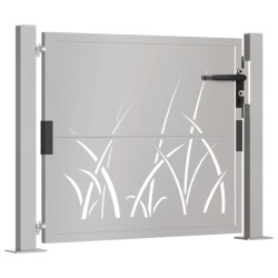 Gartentor 105x80 cm Cortenstahl Gras-Design