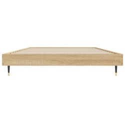 Bettgestell ohne Matratze Sonoma-Eiche 100x200 cm Holzwerkstoff