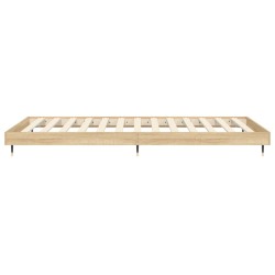 Bettgestell ohne Matratze Sonoma-Eiche 100x200 cm Holzwerkstoff