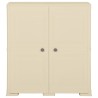 Kunststoffschrank 79x43x85,5 cm Holzdesign Angora-Weiß