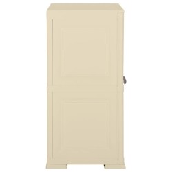 Kunststoffschrank 79x43x85,5 cm Holzdesign Angora-Weiß