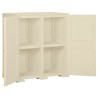 Kunststoffschrank 79x43x85,5 cm Holzdesign Angora-Weiß