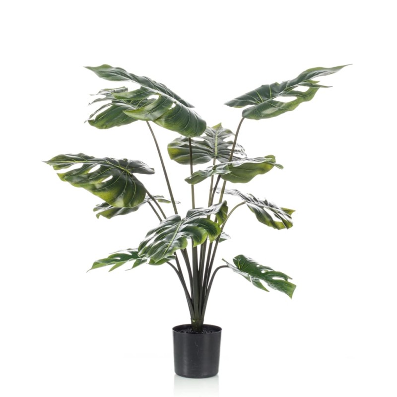 Emerald Monstera-Pflanze Künstlich 98 cm im Topf