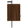 Wand-Nachttische 2 Stk. Braun Eiche 40x30x61 cm Holzwerkstoff