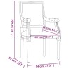 Sessel Dunkelgrau 54x59x99 cm Stoff