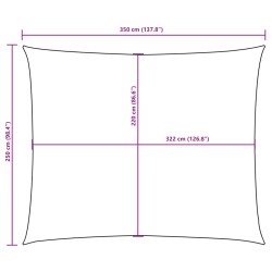 Sonnensegel Oxford-Gewebe Rechteckig 2,5x3,5 m Anthrazit