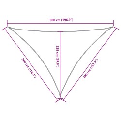 Sonnensegel Oxford-Gewebe Dreieckig 3x4x5 m Anthrazit