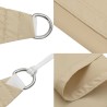 Sonnensegel Oxford-Gewebe Rechteckig 2x3 m Beige