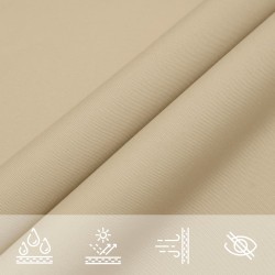 Sonnensegel Oxford-Gewebe Rechteckig 2,5x4,5 m Beige