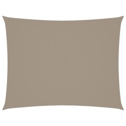 Sonnensegel Oxford-Gewebe Rechteckig 5x7 m Taupe