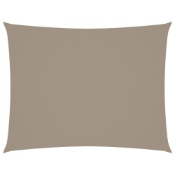 Sonnensegel Oxford-Gewebe Rechteckig 6x7 m Taupe