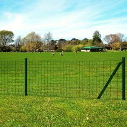 Eurozaun Stahl 10x1,0 m Grün