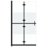 Faltbare begehbare Duschwand Halbmattiertes ESG-Glas 100x190 cm