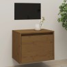 Wandschrank Honigbraun 45x30x35 cm Massivholz Kiefer