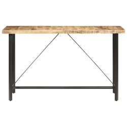 Bartisch 180x70x107 cm Raues Mangoholz