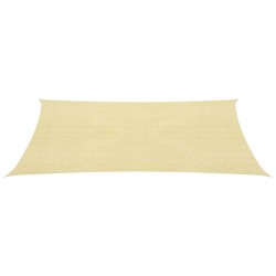 Sonnensegel 160 g/m² Beige 2,5x4 m HDPE