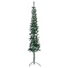 Künstlicher Halb-Weihnachtsbaum mit Ständer Schlank Grün 210 cm