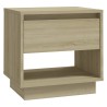 Nachttische 2 Stk. Sonoma-Eiche 45x34x44 cm Holzwerkstoff