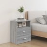 Nachttische 2 Stk. Grau Sonoma 50x32x60 cm