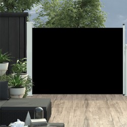 Ausziehbare Seitenmarkise 120×500 cm Schwarz