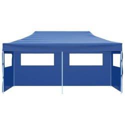 Pop-Up-Partyzelt Faltbar Blau 3×6 m