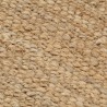 Handgewebter Teppich Jute 120 x 180 cm Natur