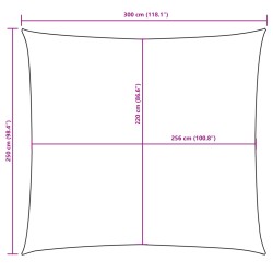 Sonnensegel Oxford-Gewebe Rechteckig 2,5x3 m Dunkelgrün