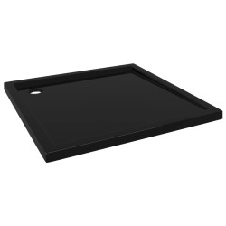 Duschtasse ABS Quadratisch Schwarz 80x80 cm