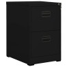 Aktenschrank Schwarz 46x62x72,5 cm Stahl