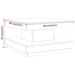 Couchtisch Grau 60x60x35 cm MDF