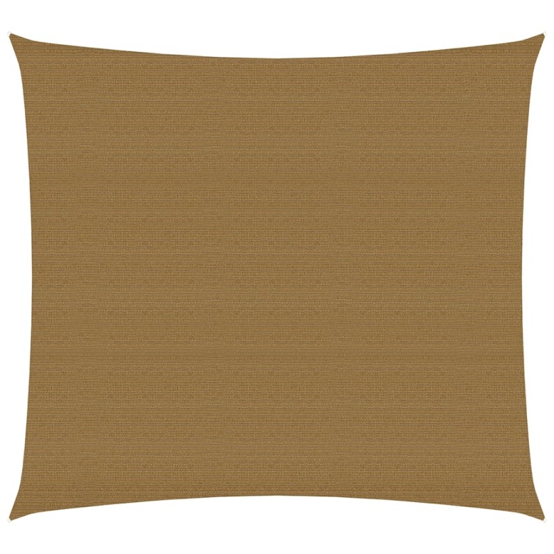 Sonnensegel 160 g/m² Taupe 7x7 m HDPE