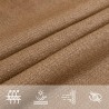 Sonnensegel 160 g/m² Taupe 7x7 m HDPE