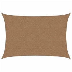 Sonnensegel 160 g/m² Taupe 2,5x4 m HDPE