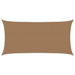 Sonnensegel 160 g/m² Taupe 2,5x4,5 m HDPE