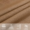 Sonnensegel 160 g/m² Taupe 2,5x4,5 m HDPE