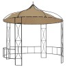 Pavillon 300x290 cm Taupe Rund