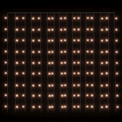 LED-Lichtervorhang 3x3 m 300 LED Warmweiß 8 Funktionen