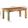 Couchtisch 100x55x45 cm Altholz Massiv