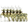 LED-Rentiere 6 Stk. Golden 120 LEDs