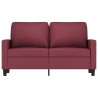 2-Sitzer-Sofa Weinrot 120 cm Stoff