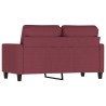 2-Sitzer-Sofa Weinrot 120 cm Stoff