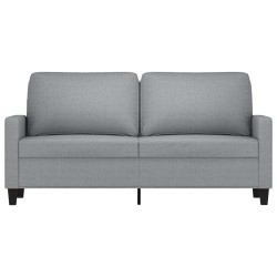 2-Sitzer-Sofa Hellgrau 140 cm Stoff